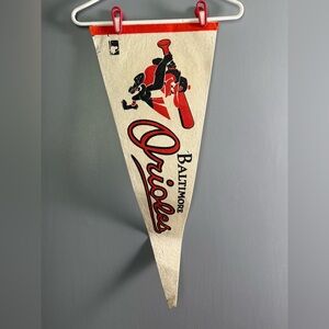 Baltimore Orioles Vintage Retro MLB Wool Felt Pennant 1969‎